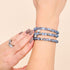 Carbonite | Argent | Bracelet de perles de verre sirène